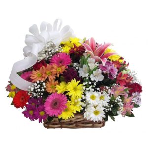 Cesta de Flores do Campo